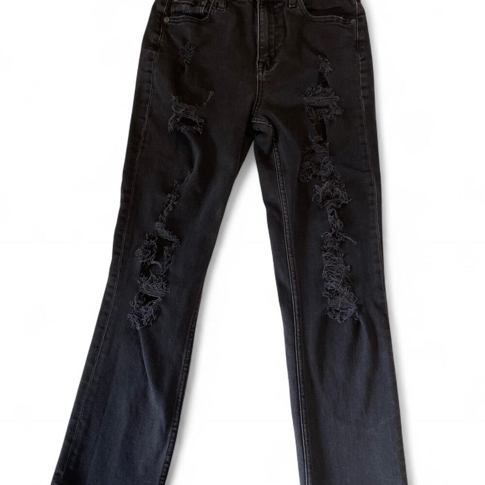 Aeropostle Black Distressed Jeans